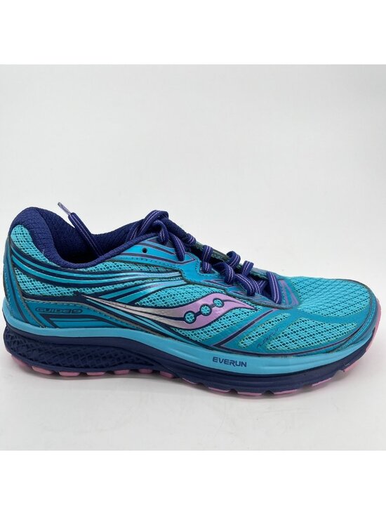Saucony Shoes - Saucony Guide 9 Womens Size 7.5 Blue Pink Purple Athletic Running Shoes Sneakers